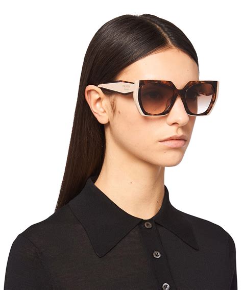 prada sunglasses women's tortoise shell|prada sunglasses clear frame.